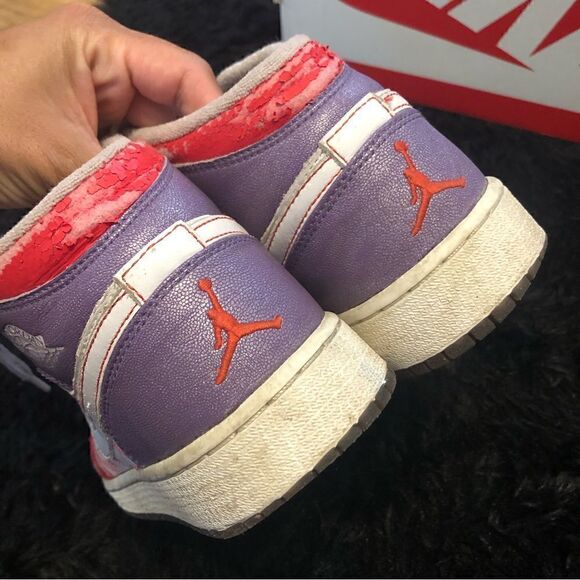 NIKE air Jordan 1 premium GS mid top shoes sneakers women’s 6.5 - Picture 4 of 8